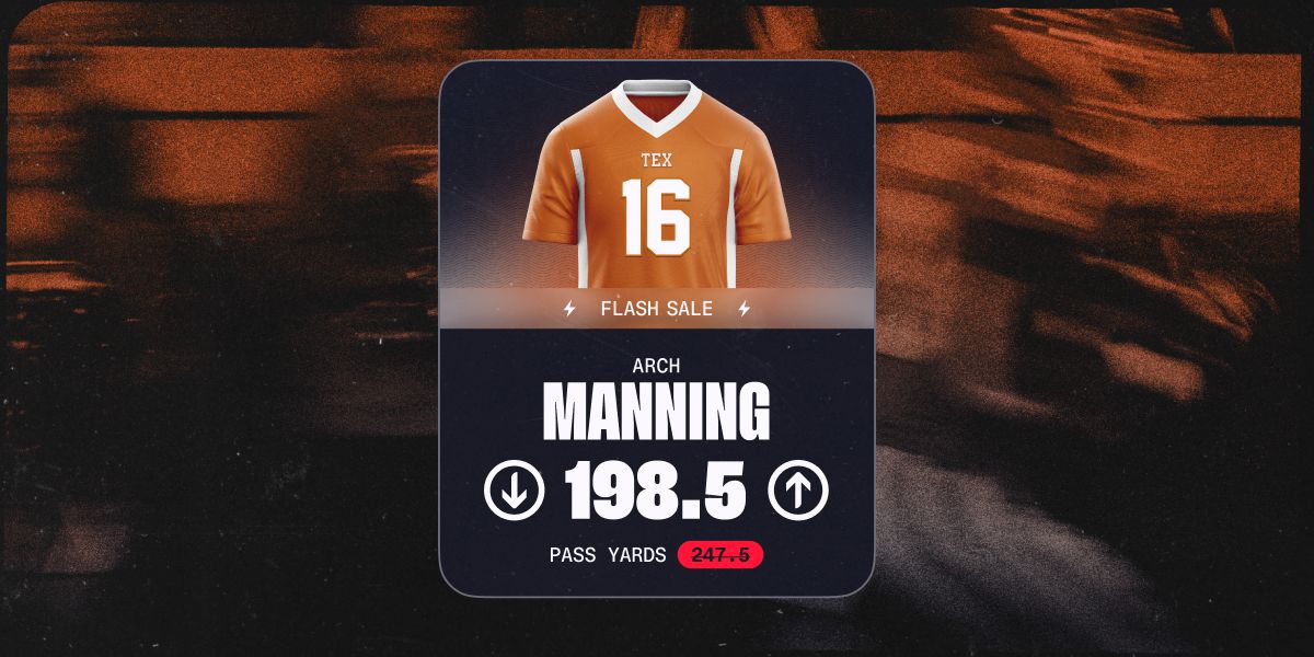 Get $150 when you sign up with PrizePicks promo code PLAYBOOK for Texas vs. Ohio State. Plus, claim the Flash Sale on Texas QB Arch Manning's pass yards.