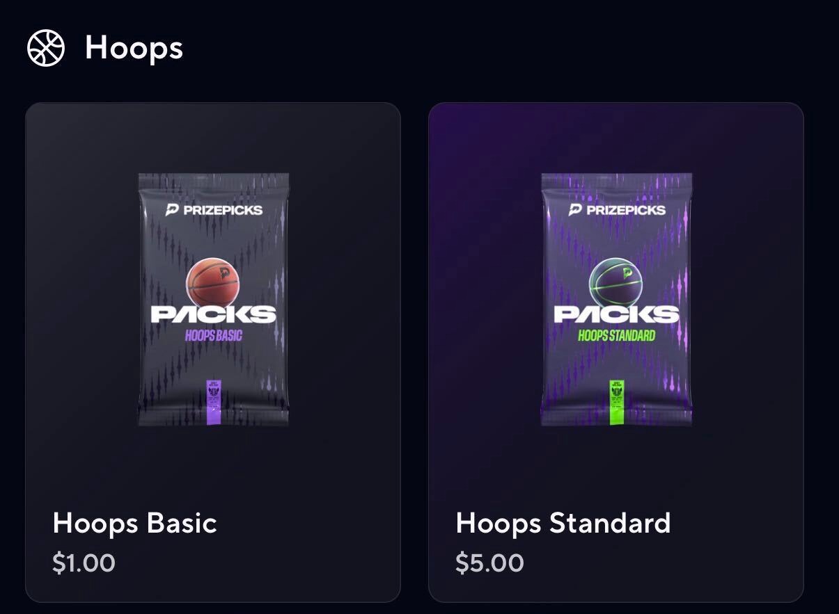 PrizePicks Packs options