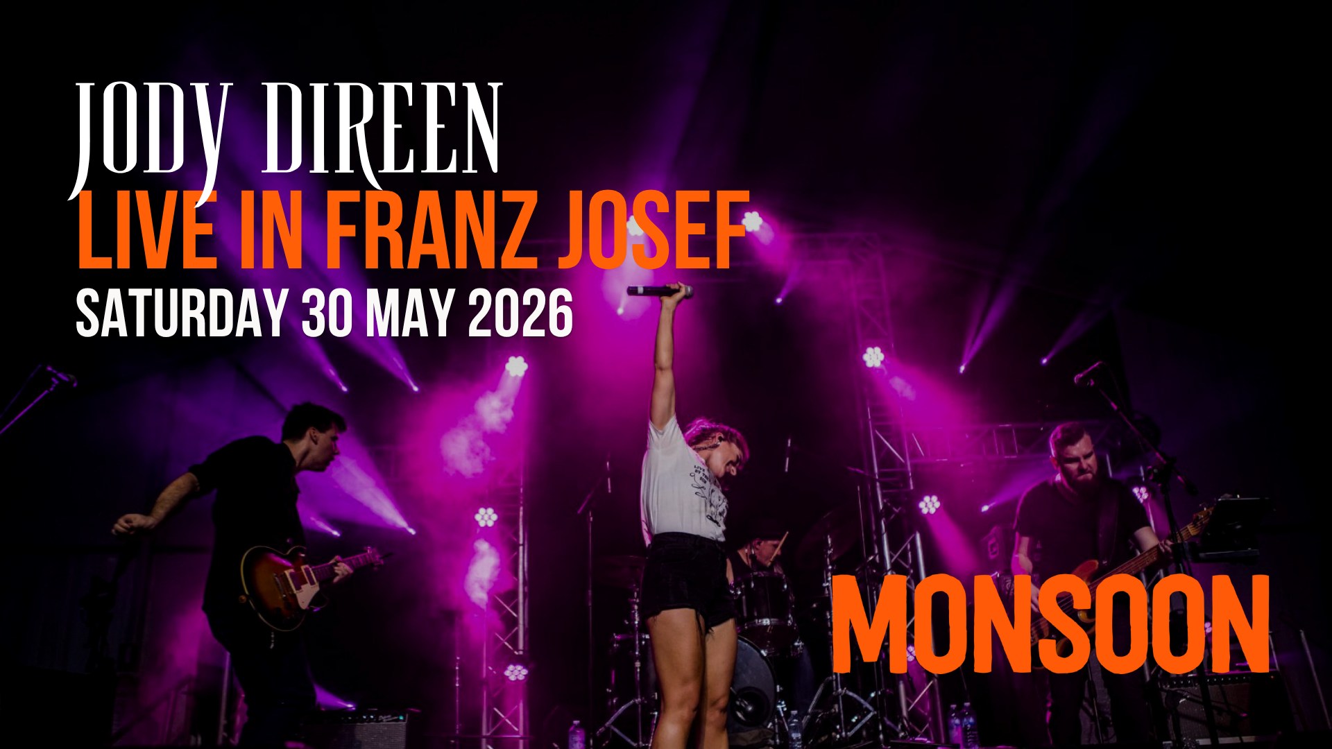 Jody Direen Live in Franz Josef
