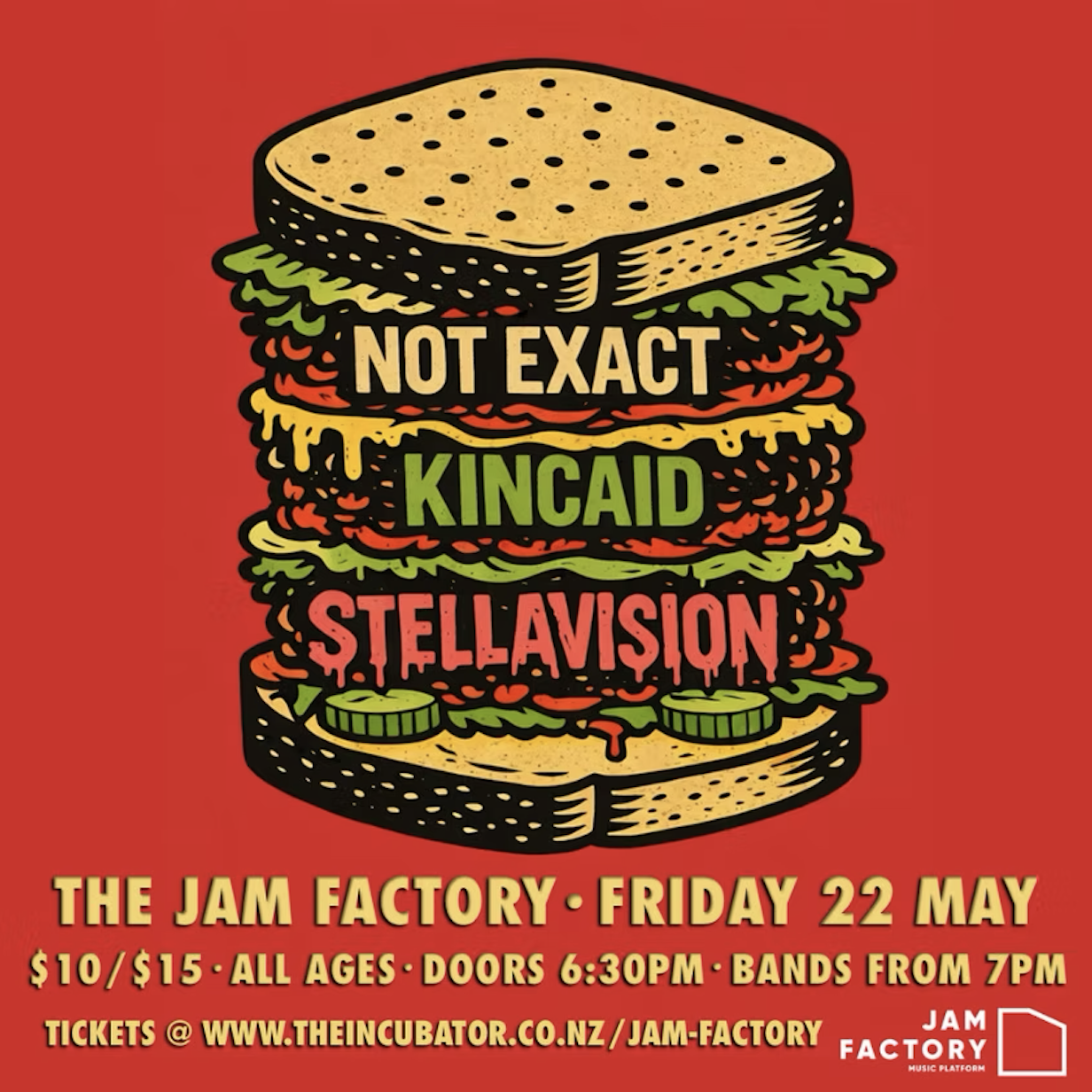 Not Exact, kincaid and StellaVision at the Jam Factory
