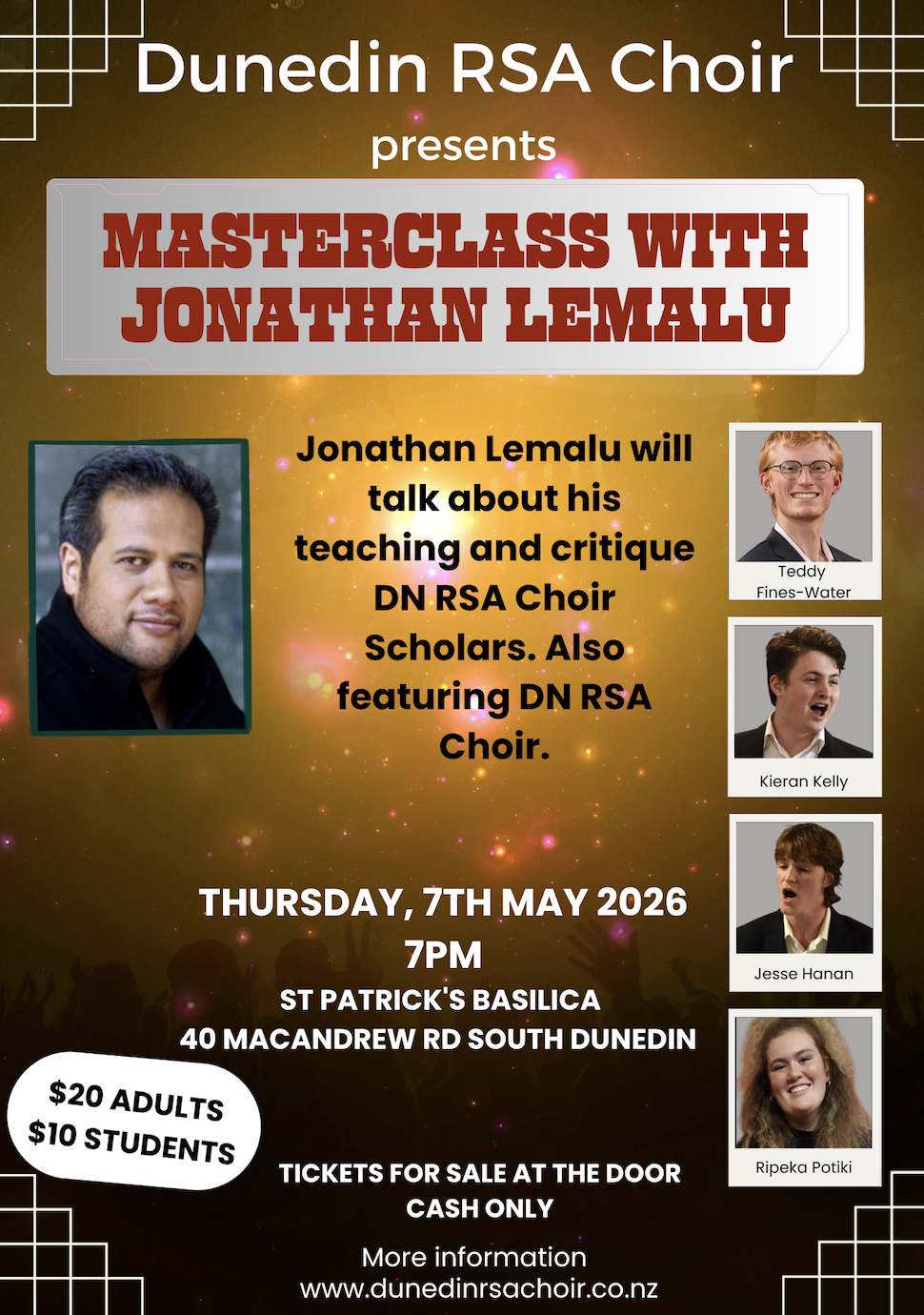 MASTERCLASS WITH JONATHAN LEMALU