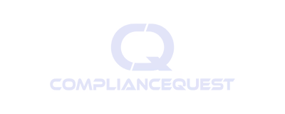 ComplianceQuest company logo with stylized CQ letters above the company name.