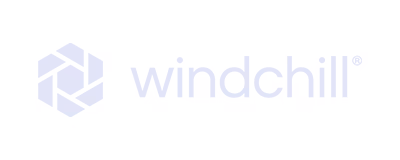 Windchill logo with a hexagonal geometric symbol and the word windchill.