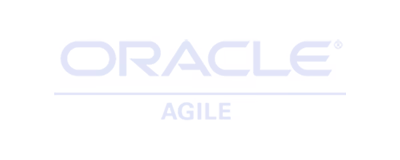 Oracle Agile logo with the word AGILE underlined below ORACLE.
