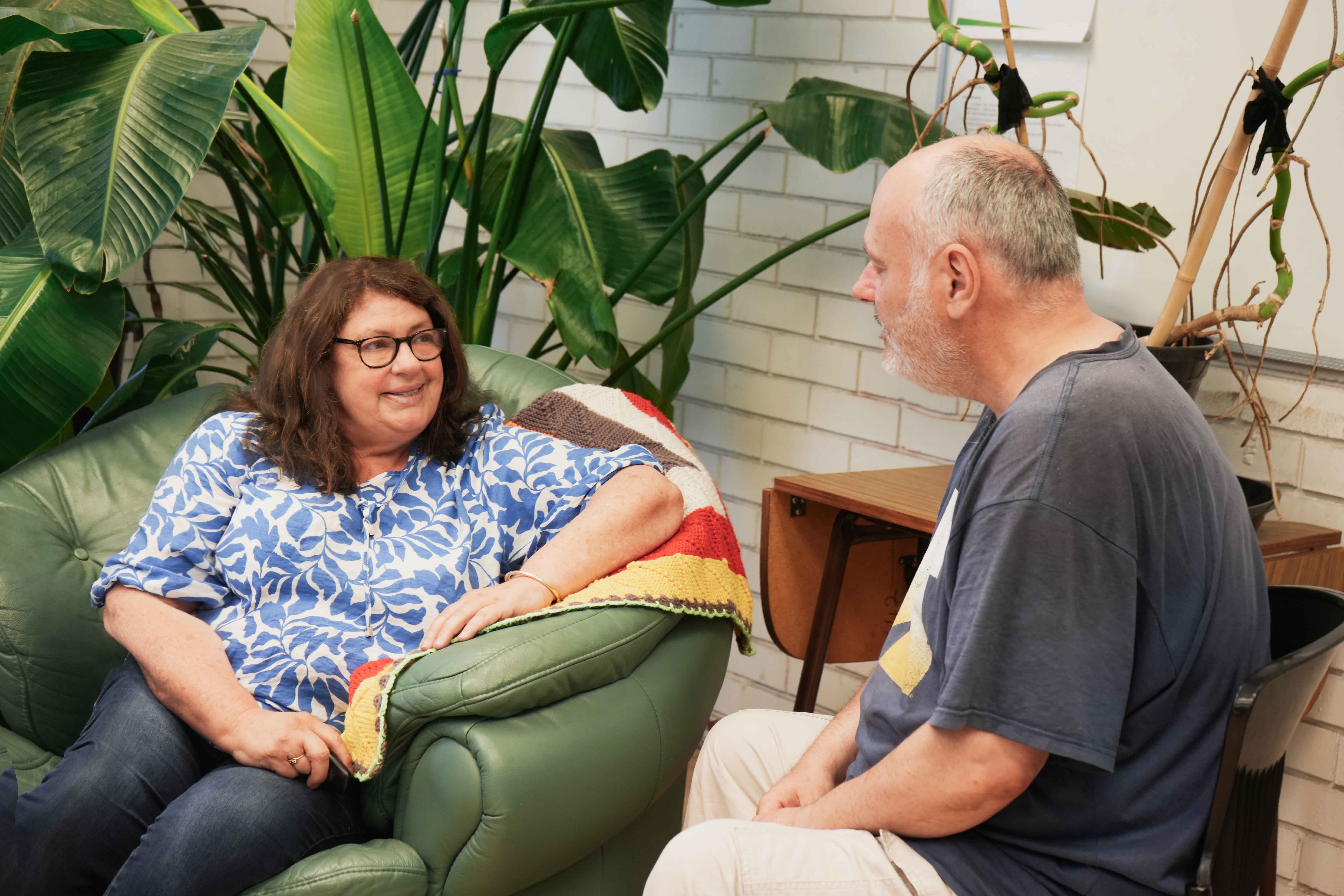 image of drumming class in session