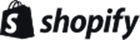 Shopify company brand name and icon.