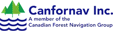 Canfornav Inc. logo with stylized trees and text indicating it is a member of the Stewardship Council.