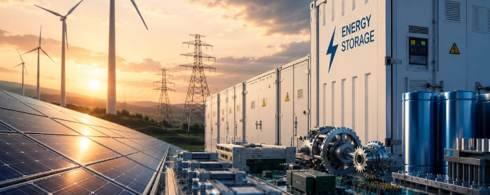 Solar and Wind energy storage system.