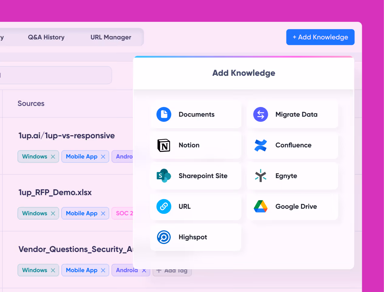 Automated Knowledge Base for RFPs and Questionnaires