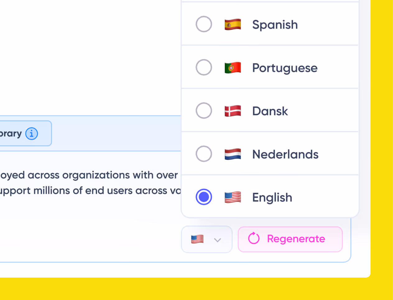 RFP Multi Lingual Generation