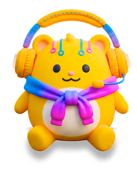 1up KB mascot on sales call