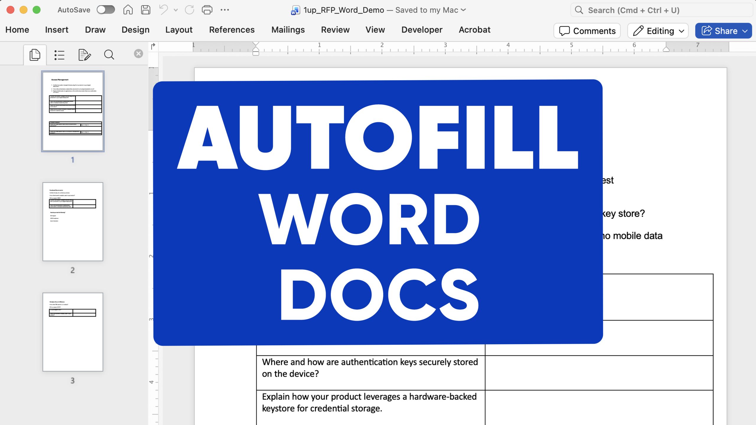 How to Automate Microsoft Word Questionnaires with AI
