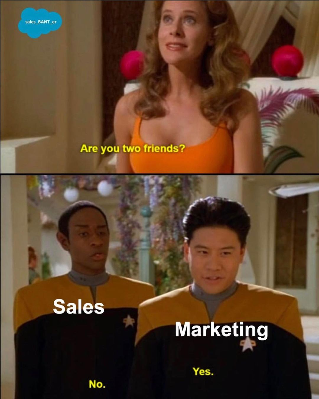 Sales and Marketing Friends Meme