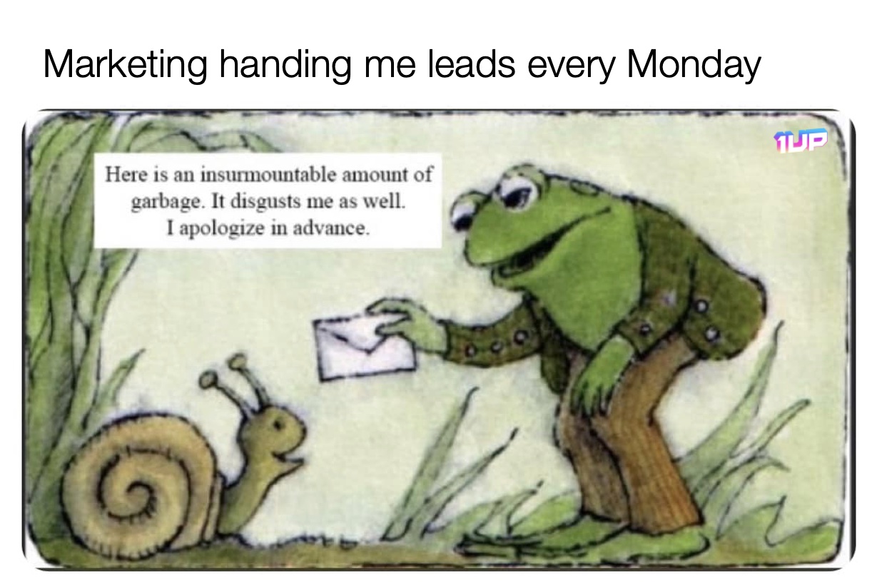 Marketing Giving Sales Leads Meme Marketing Giving Sales Leads Meme