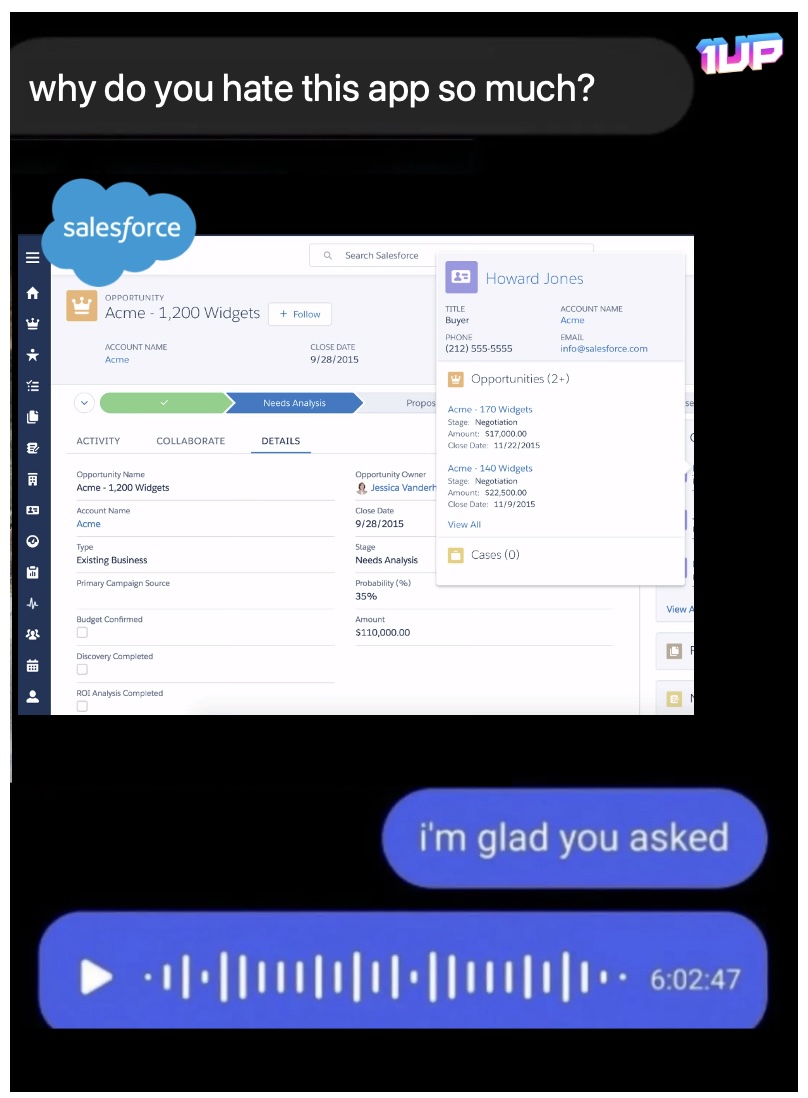 Why do you hate salesforce meme Why do you hate salesforce meme