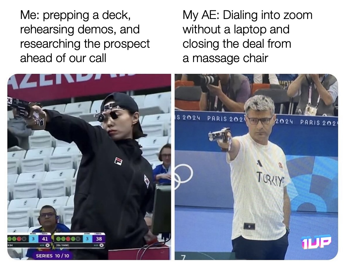 SDR vs AE sales call meme SDR vs AE sales call meme