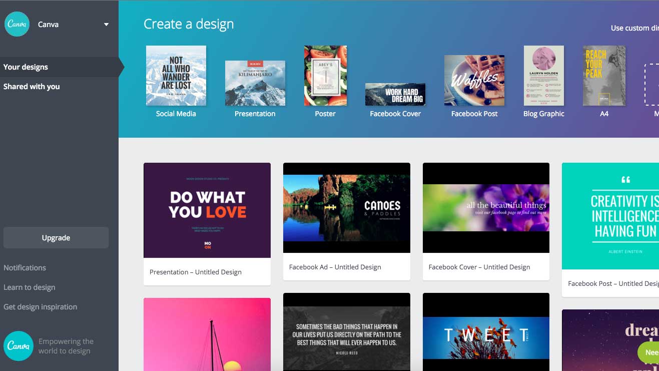 Canva Screenshot