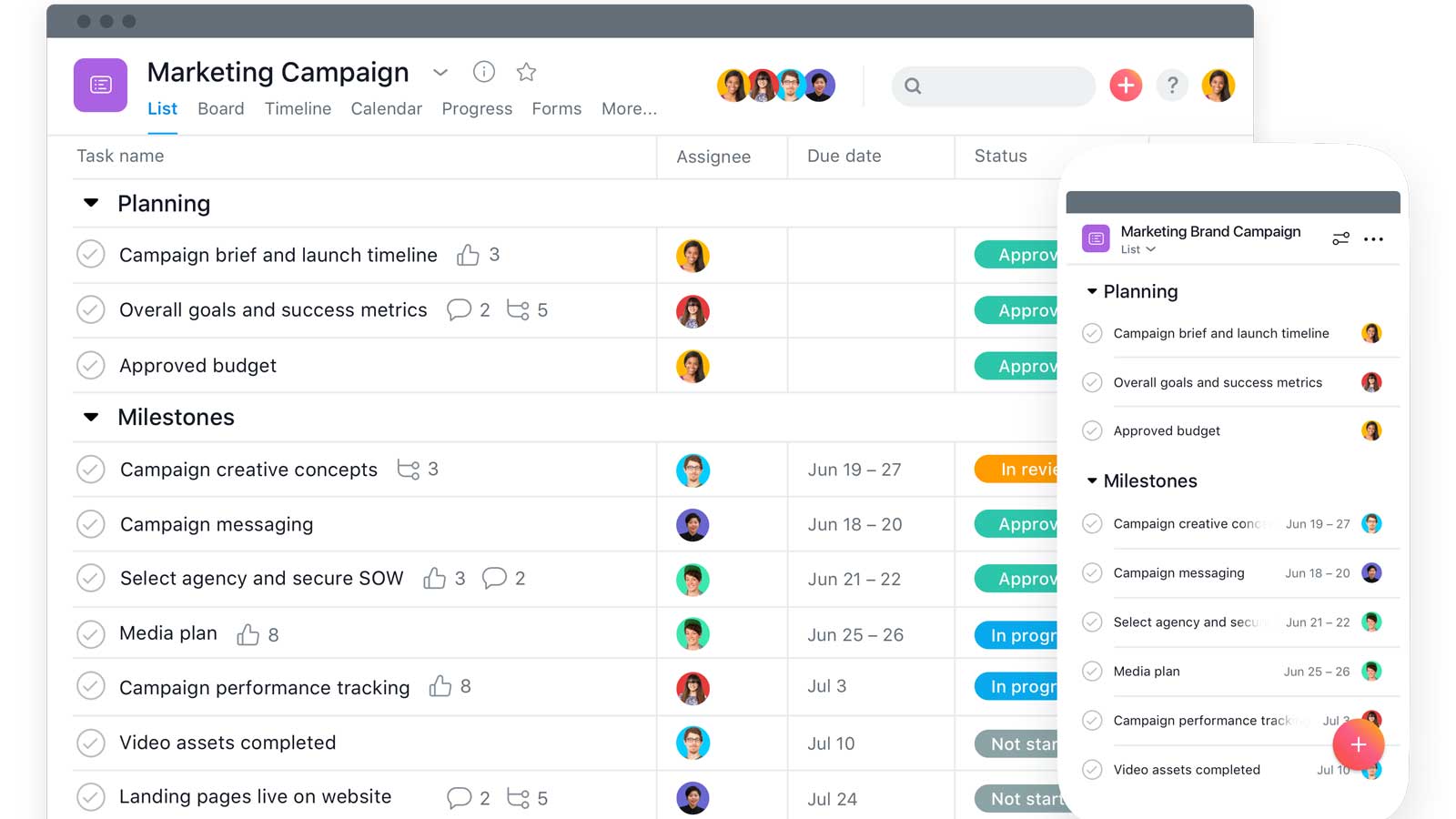 Asana Screenshot