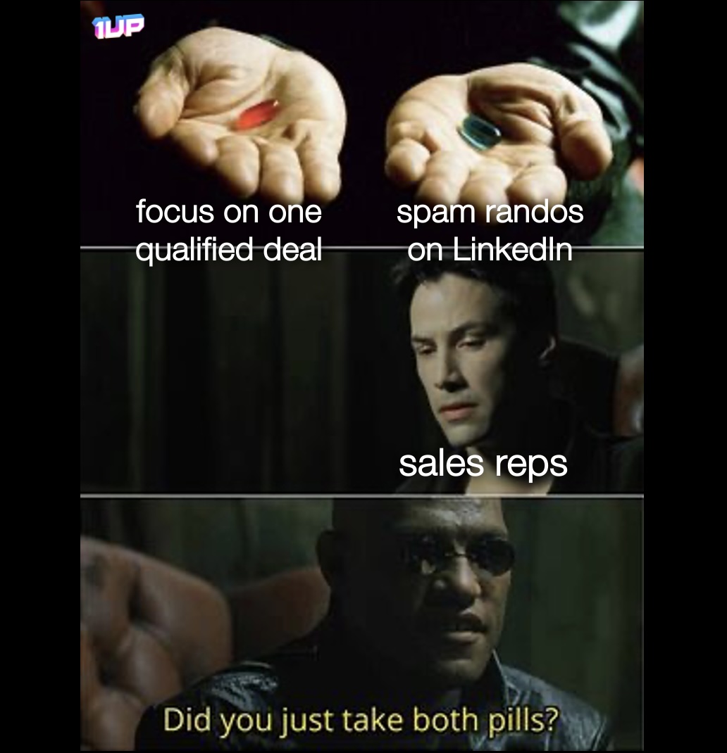 Sales Reps Spamming Linkedin Meme Sales Reps Spamming Linkedin Meme