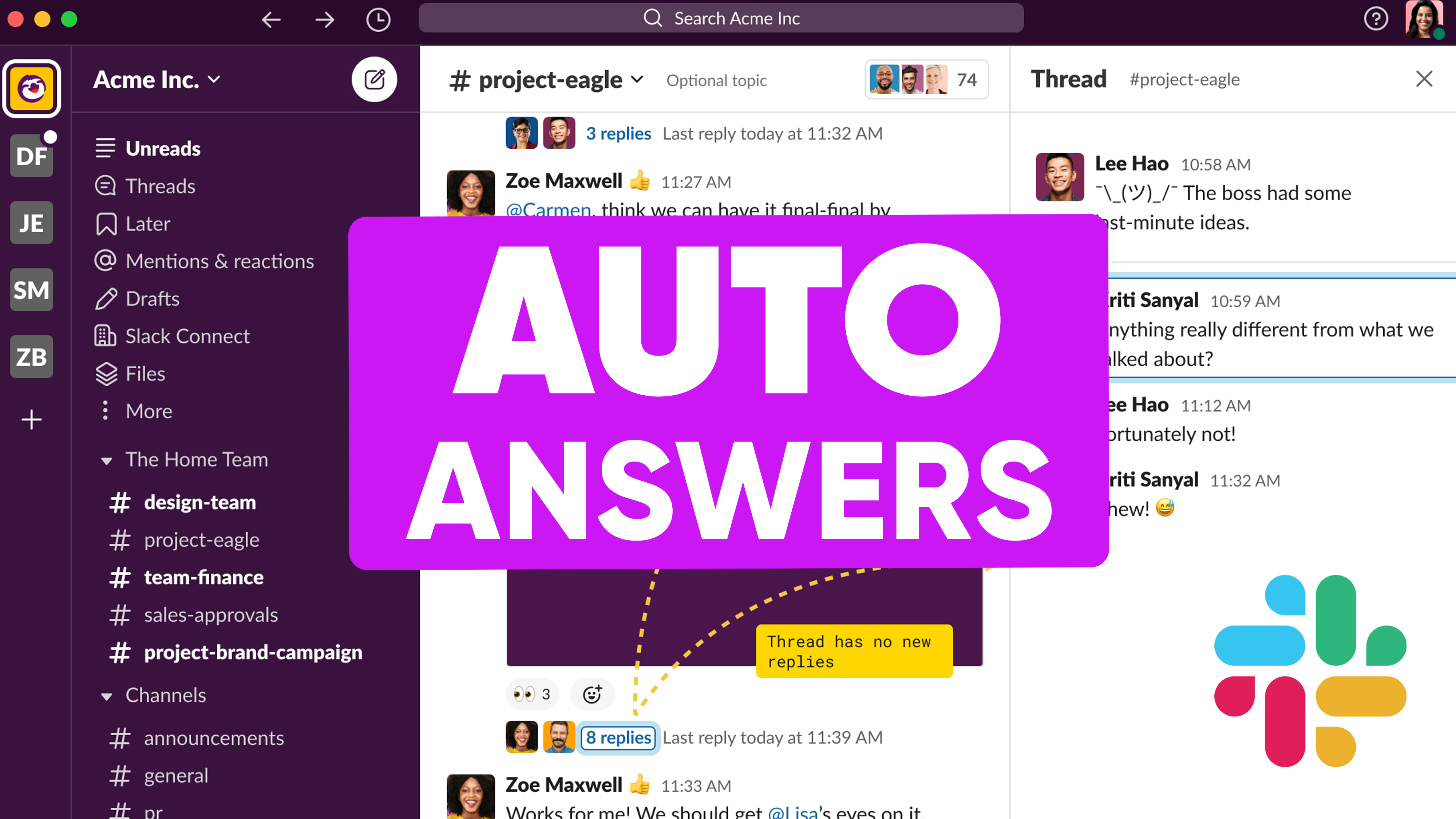How to Automate Answers in Slack with AI