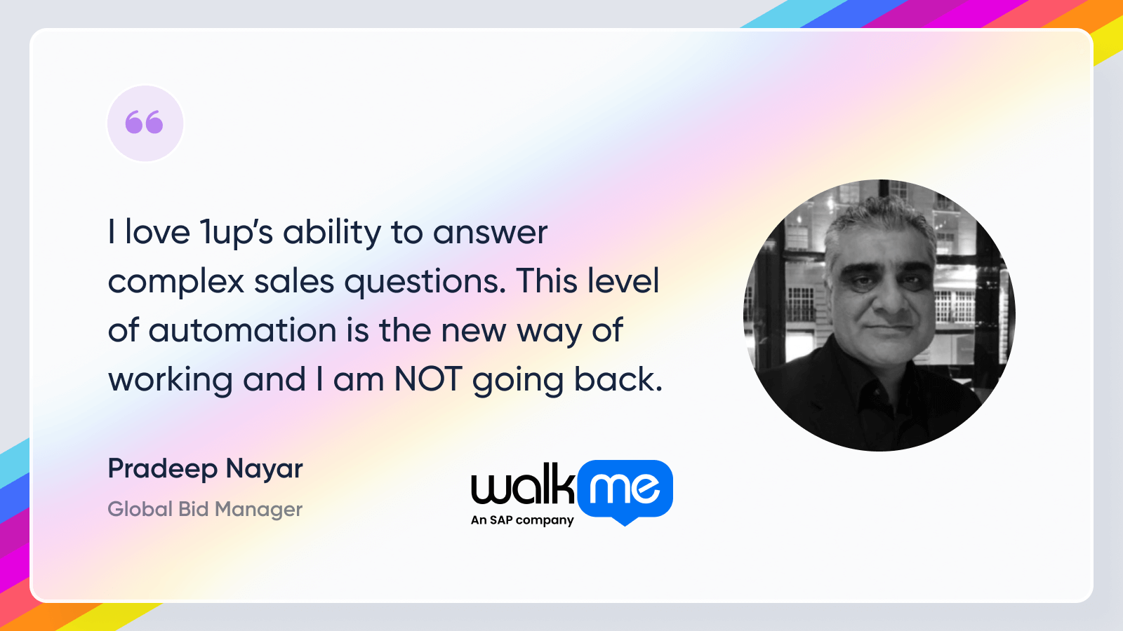 How WalkMe Automated RFP Management with 1up
