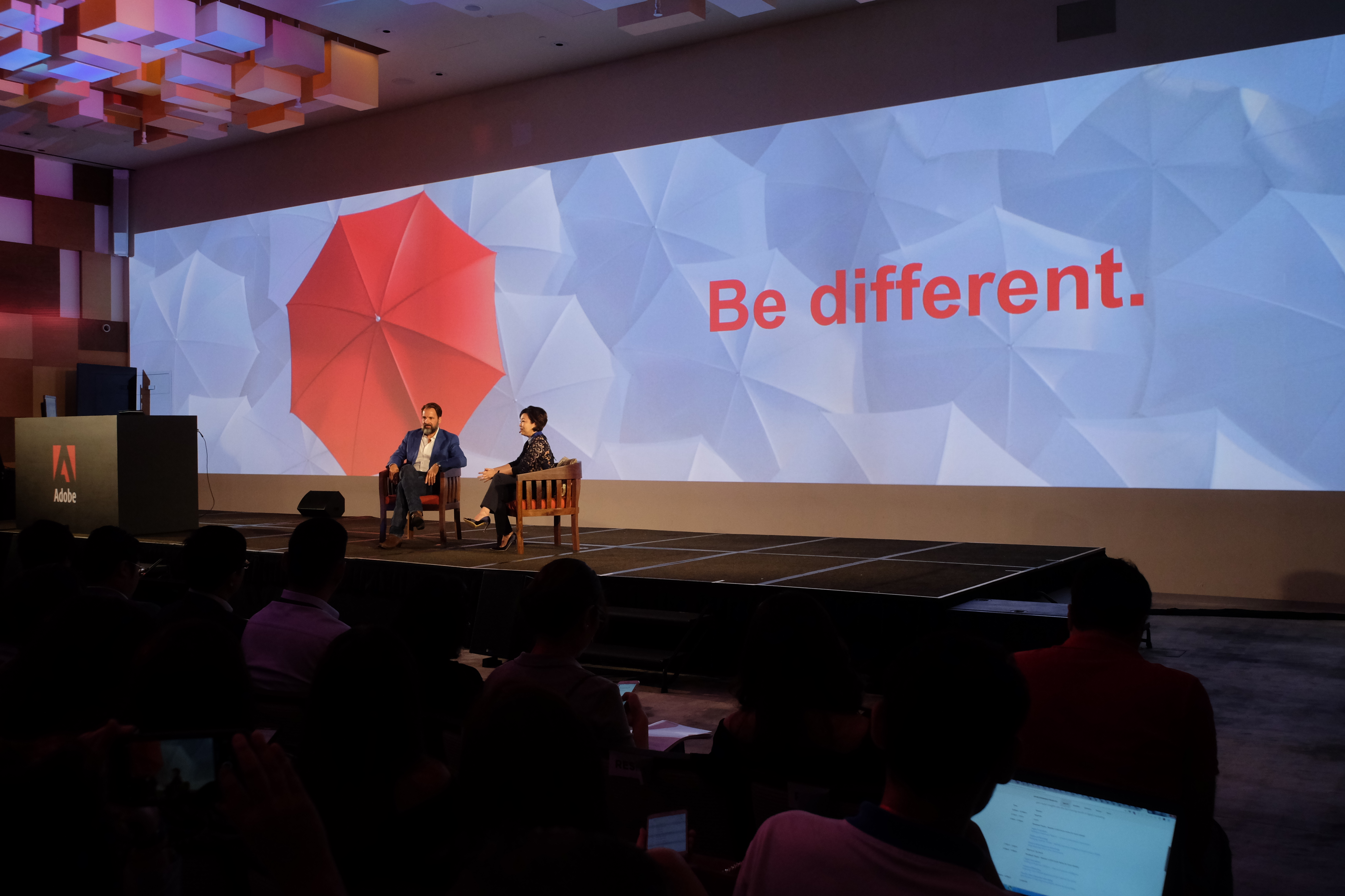 image of tech conference scene