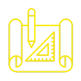 Pre-construction planning and budgeting services icon.