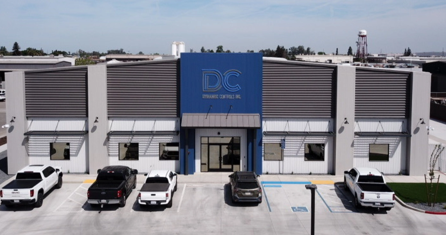 Exterior view of a commercial industrial building completed by Supreme Construction in California.