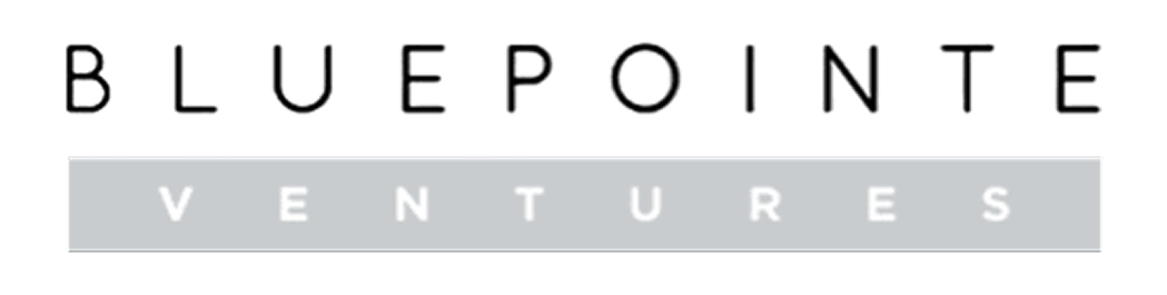 BluePoint Ventures logo with 'BLUEPOINT' in black uppercase letters above a gray rectangle containing 'VENTURES' in white uppercase letters.