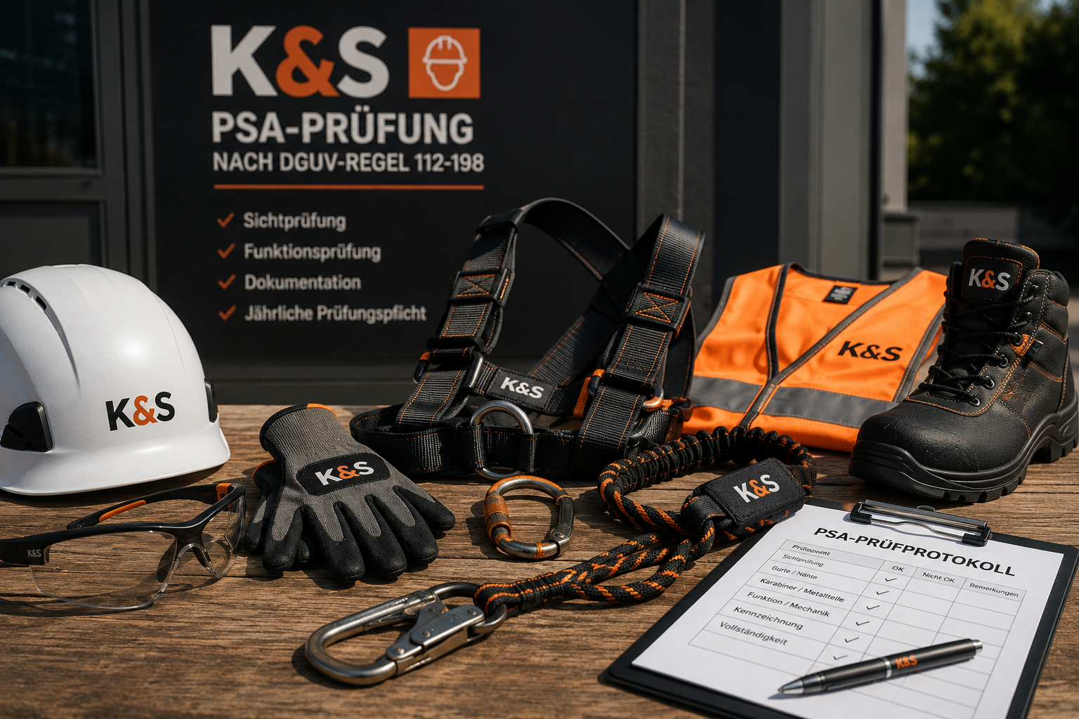 Prüfung persönlicher Schutzausrüstung bei K&S