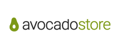 Logo mit stilisierter Avocado neben dem Schriftzug avocadostore.