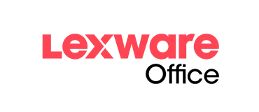 Lexware Schriftzug als Firmenlogo.