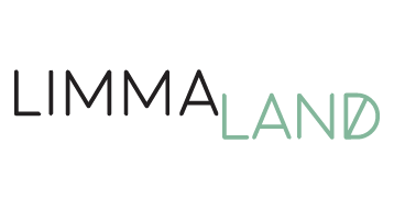 Logo mit dem Schriftzug 'LIMMALAND' in zwei Farben; 'LIMMA' in Schwarz und 'LAND' in Grün.