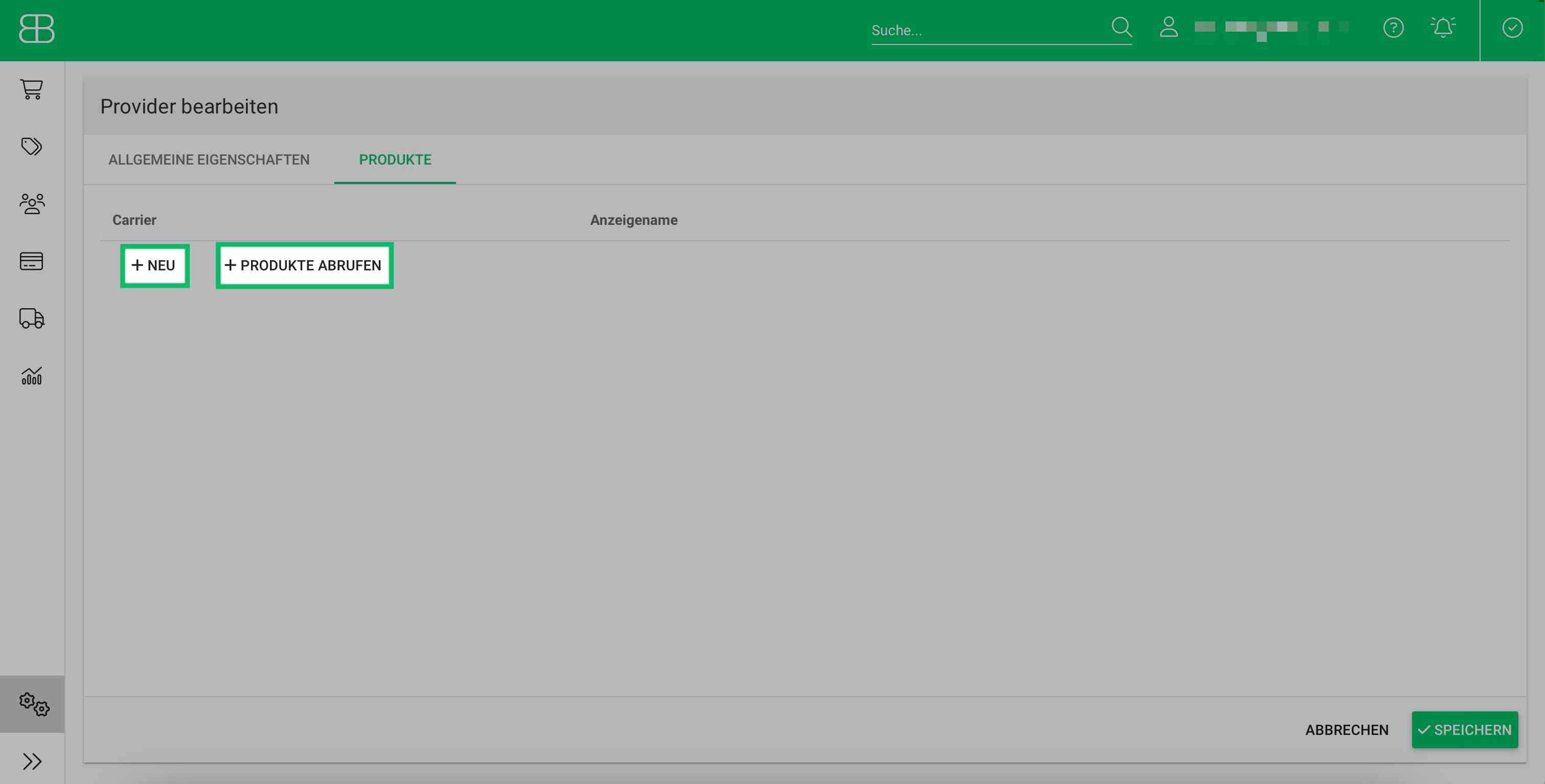 DHL Anbindung in Billbee - Produkte abrufen
