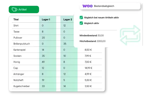 WooCommerce Bestandsabgleich