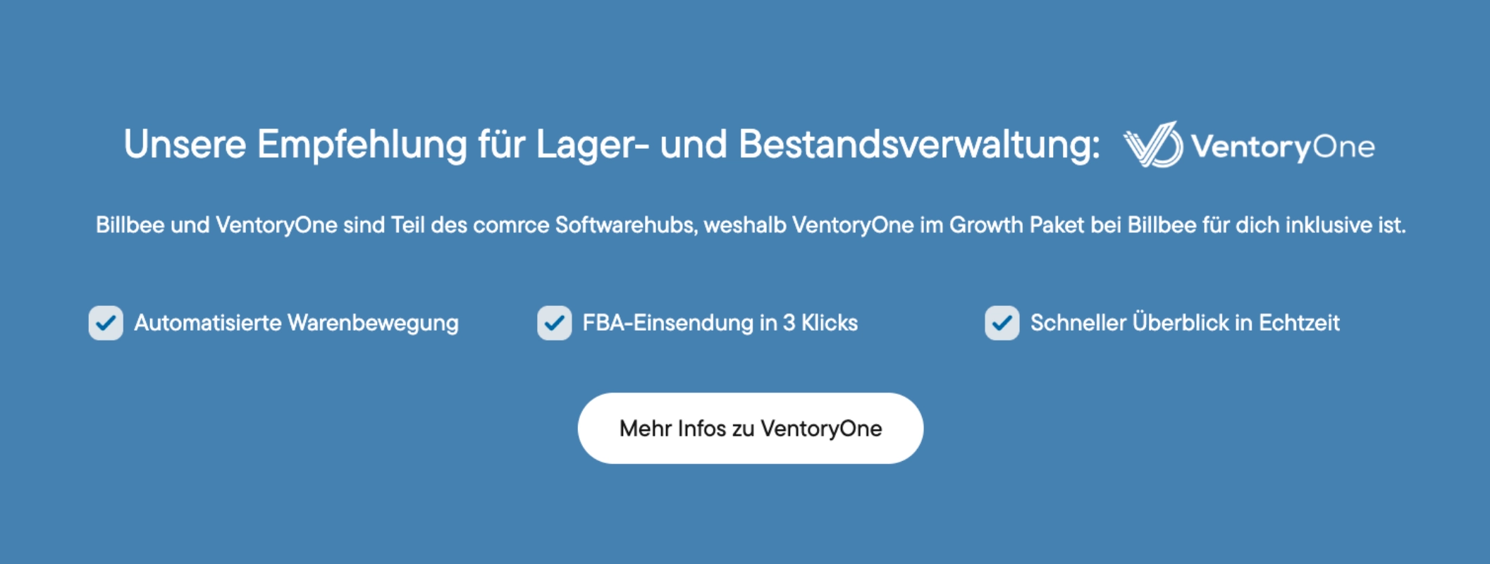 VentoryOne als Empfehlung fĂŒr die Lager- und Bestandsverwaltung