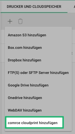 Add comrce cloudprint as a cloud printing service to print shipping labels automatically