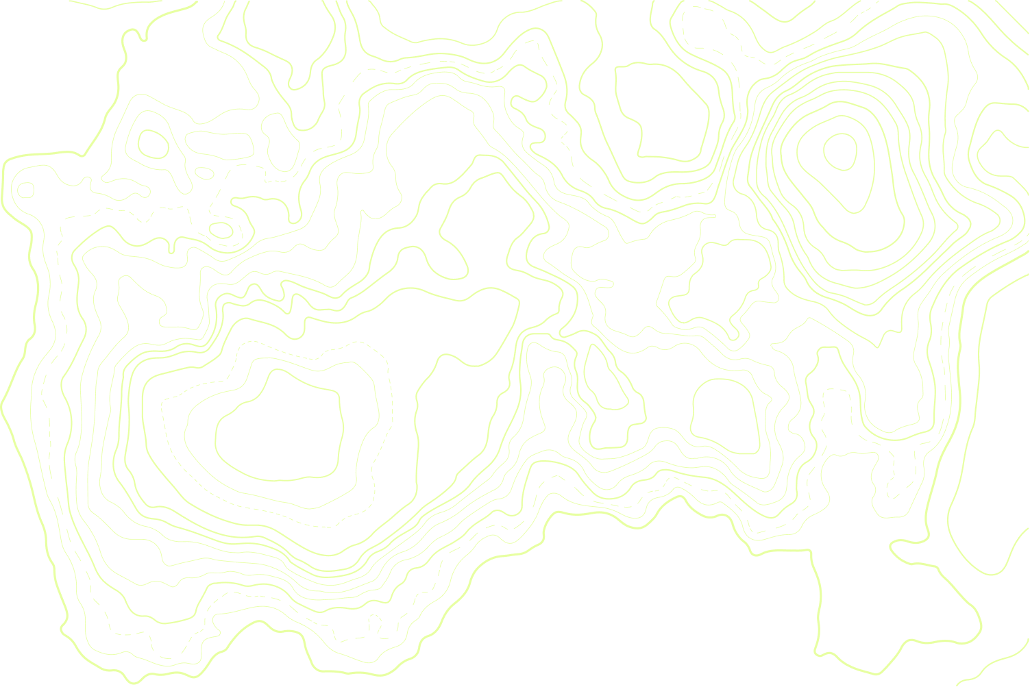 Topograhpy map over a landscape