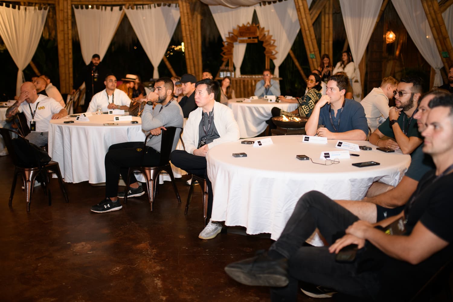 Round tables at a member event