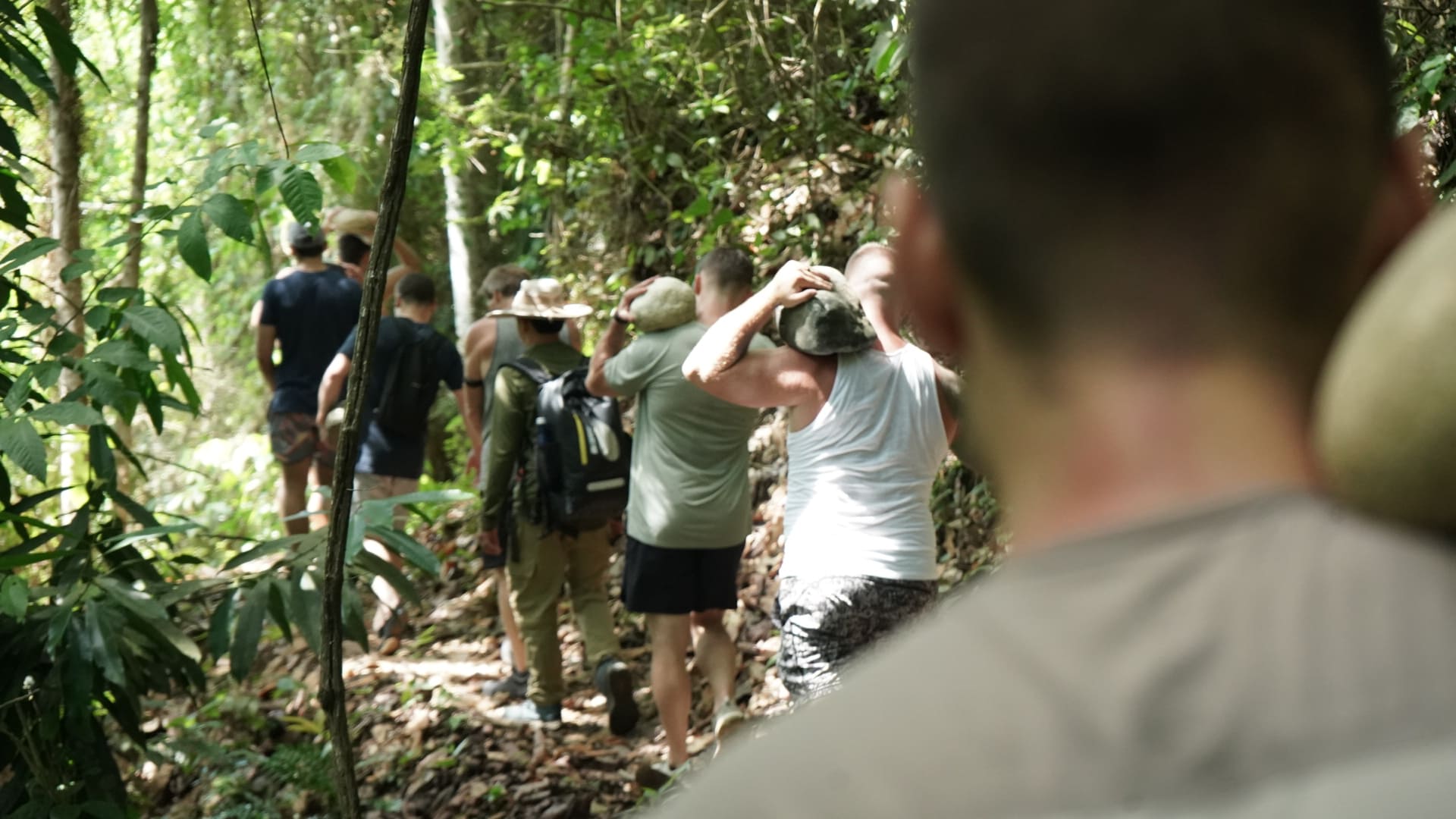 Members on a hike