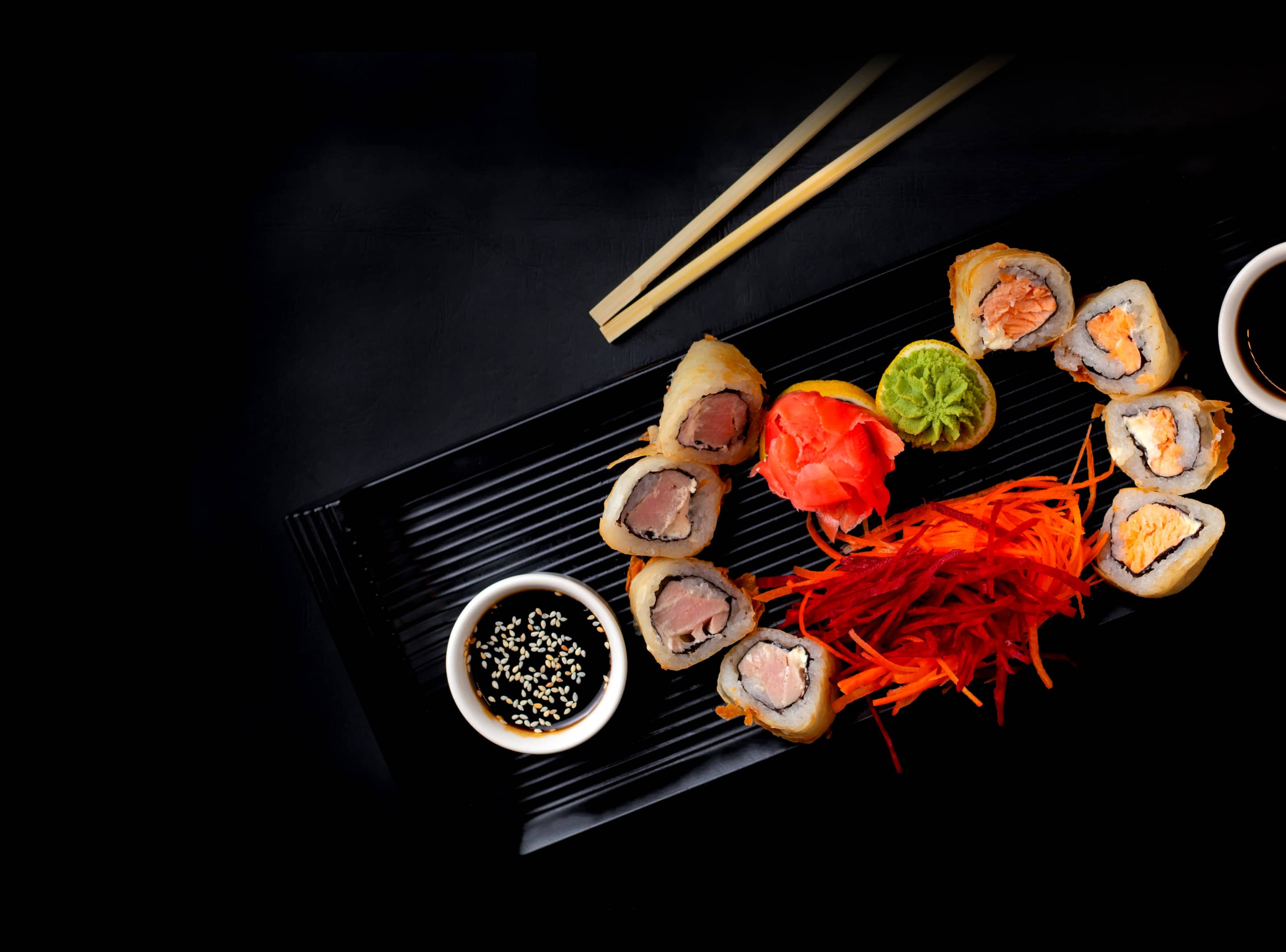 Assiette de sushis au Zen Garden de Voiron