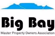 Logo featuring a blue stylized landscape above the bold text 'Big Bay' and smaller text 'Master Property Owners Association'.