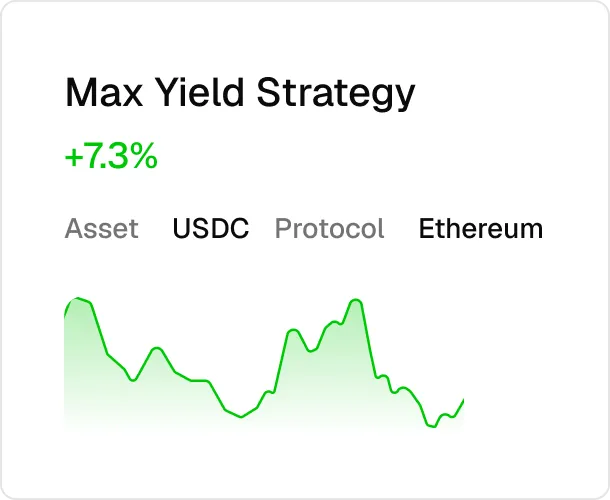 Privana automated stablecoin yield strategy dashboard