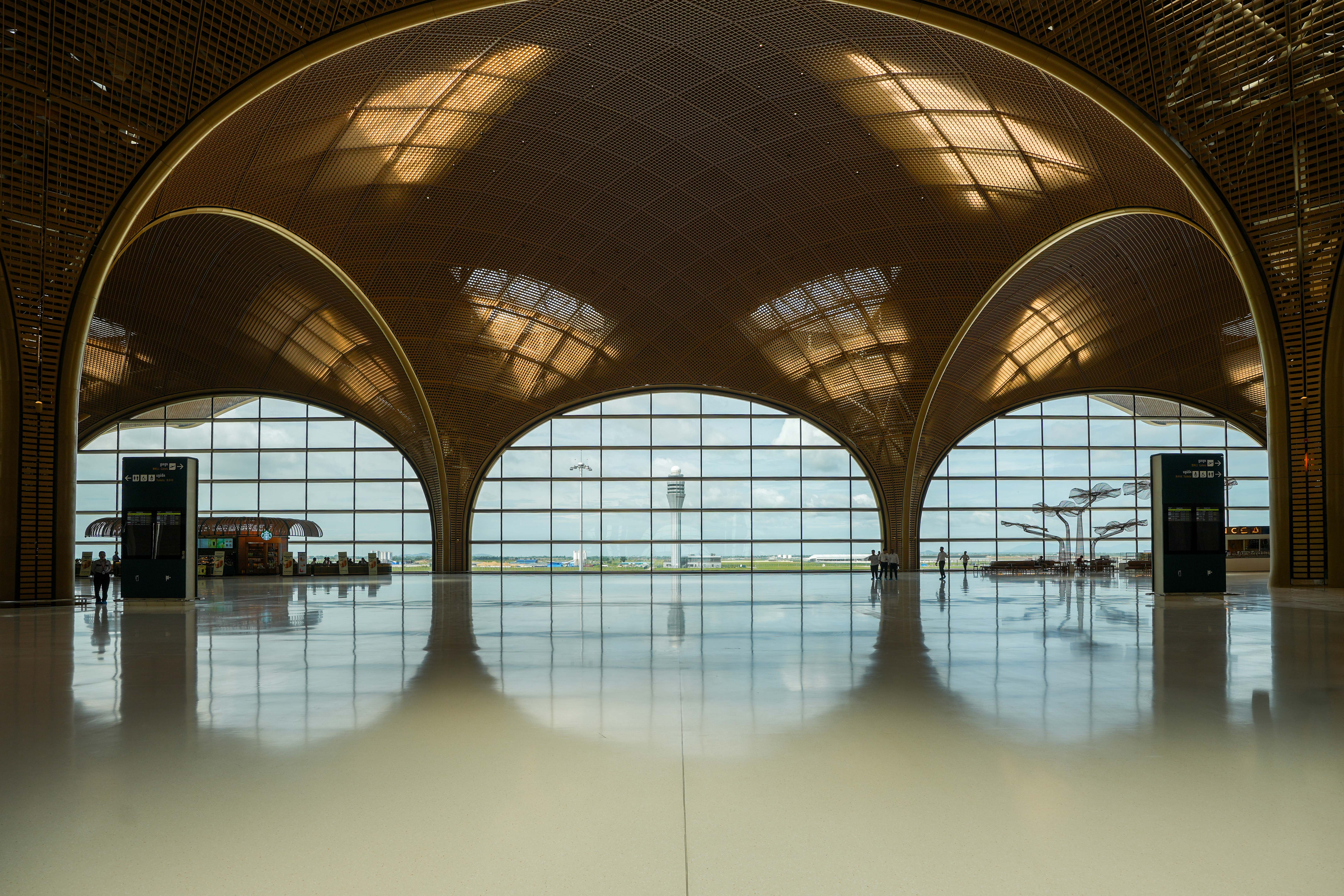 Vaulted hall of a European public building