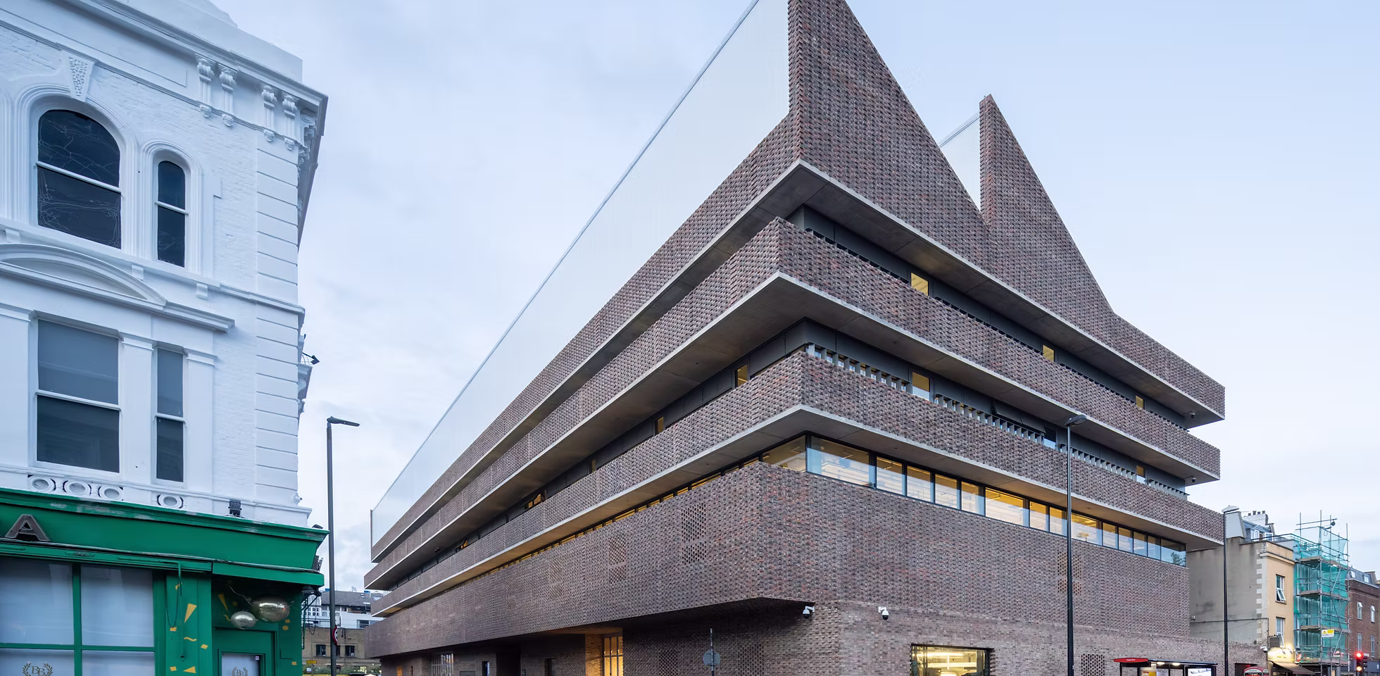 Contemporary European brick architecture