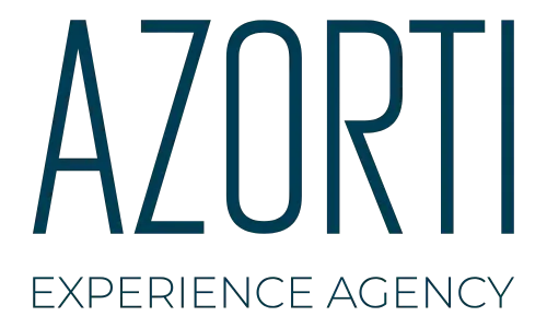 Logo met de tekst AZORTI EXPERIENCE AGENCY.