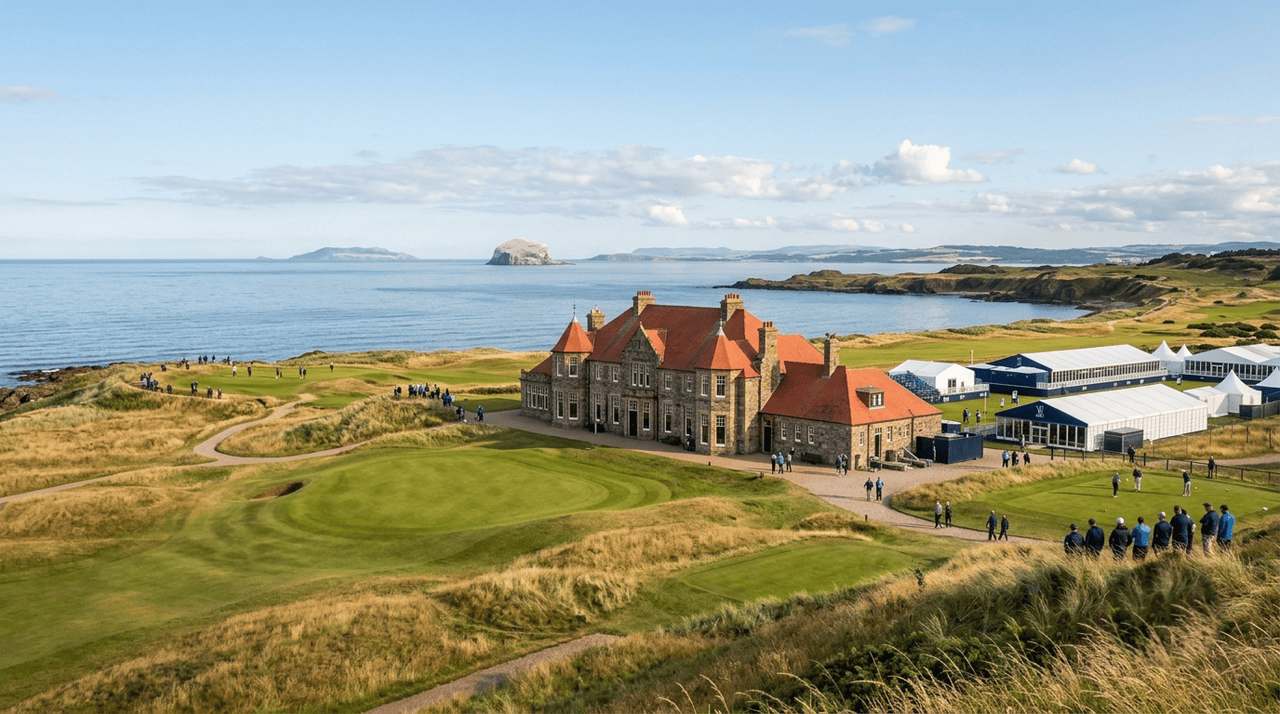 Scottish golf course artwork