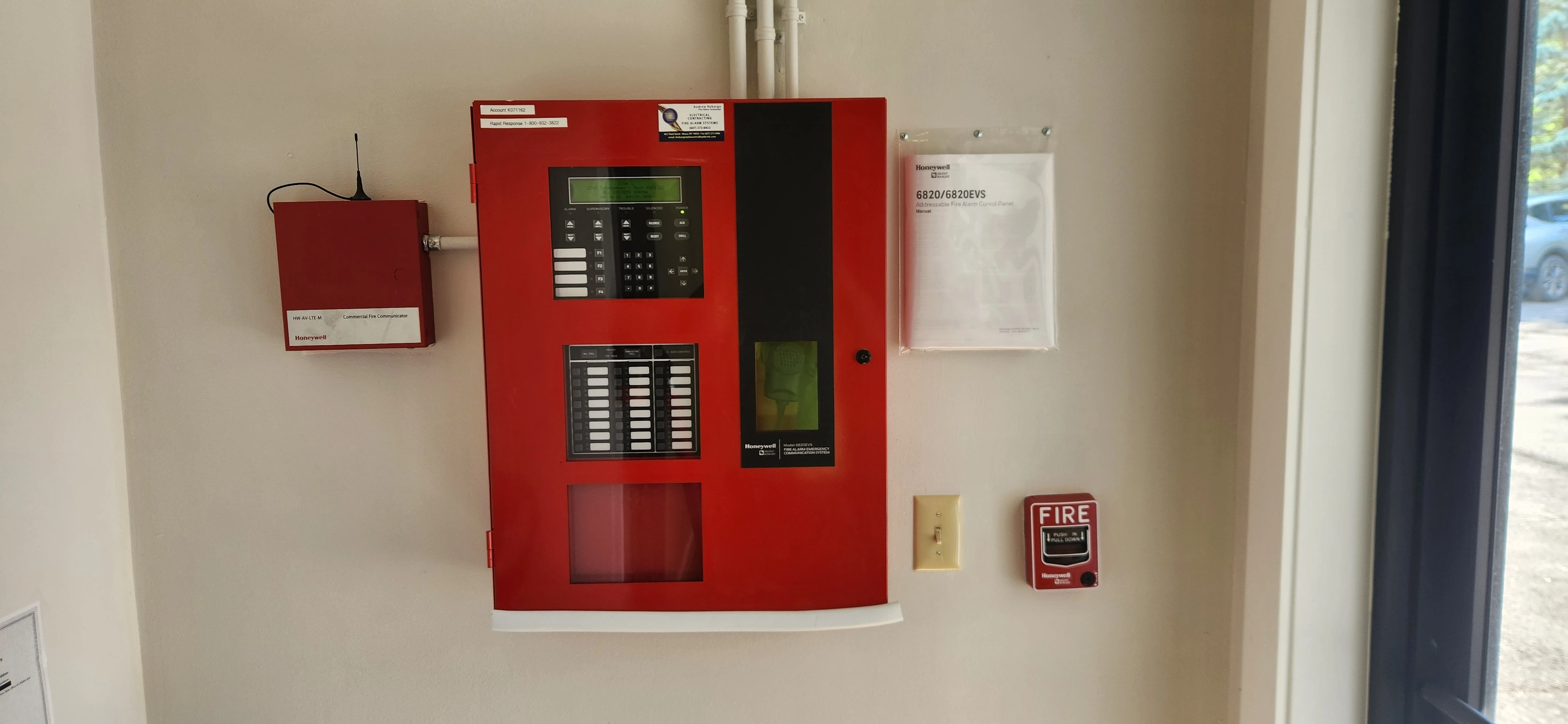 Electrician at work