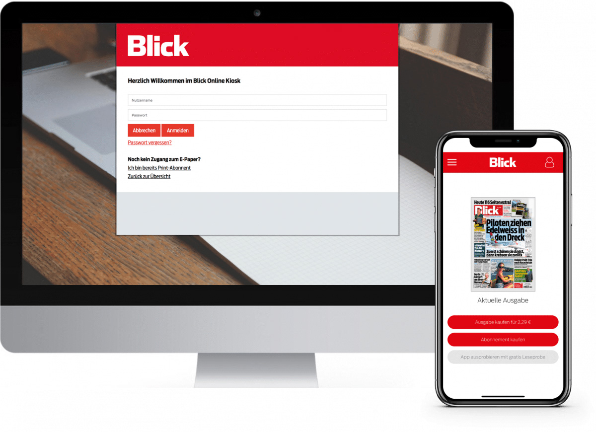 Blick for desktop and mobile optmised