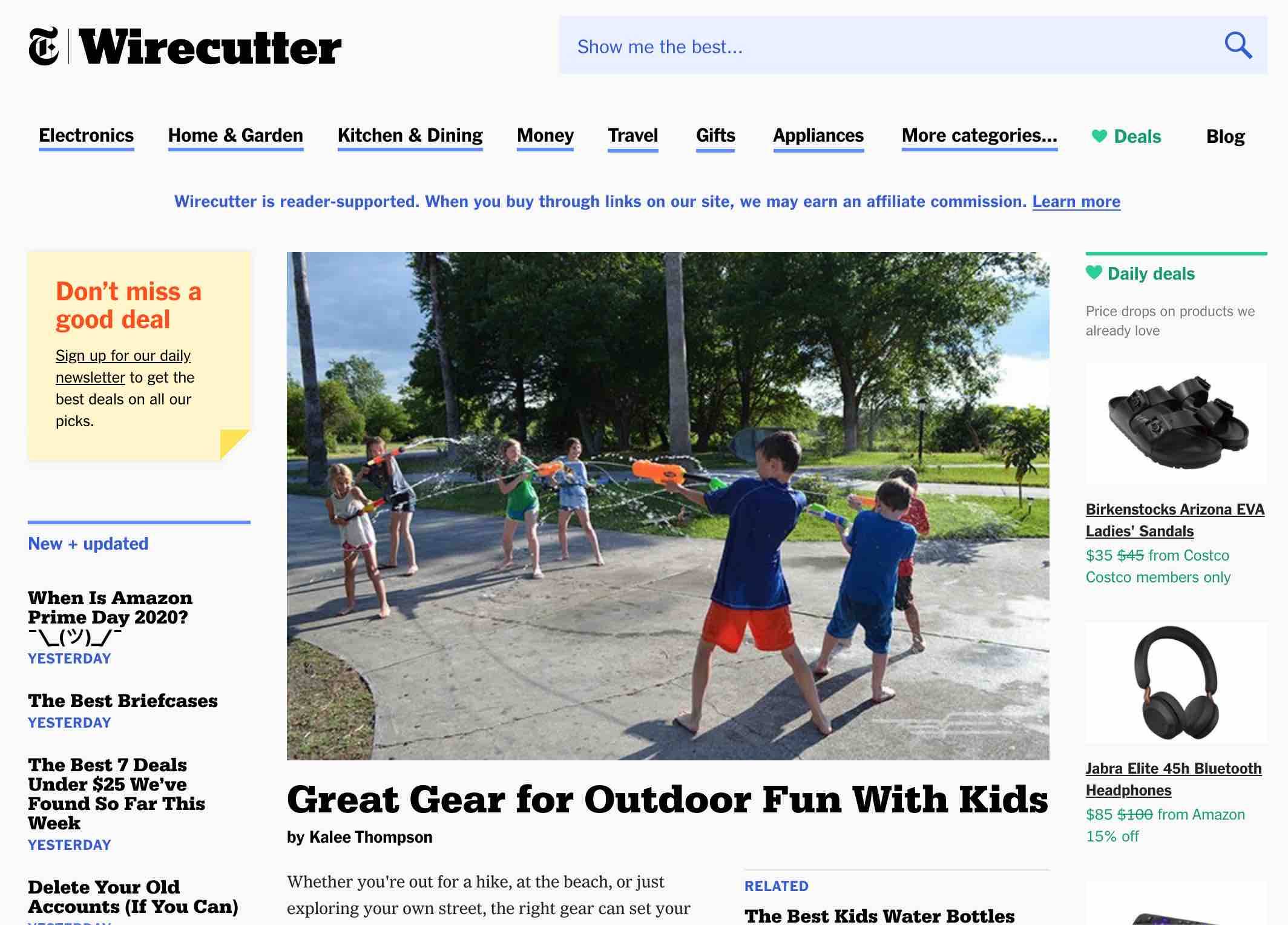New York Times' product review site The Wirecutter